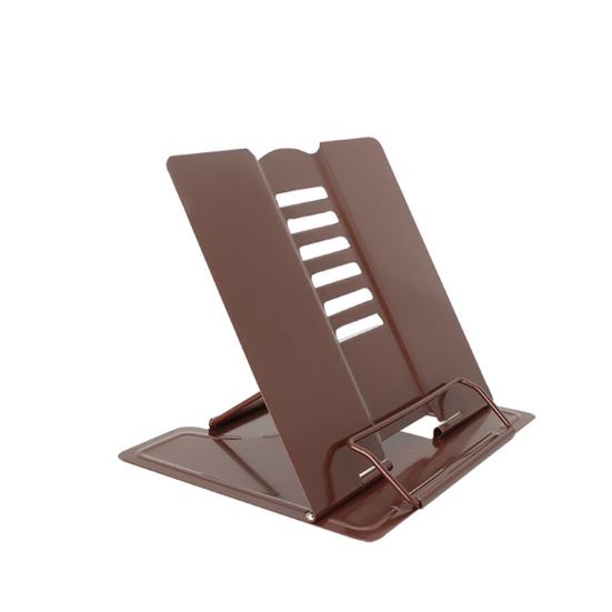 Металлическая подставка для книг, регулируемая по углу наклона, устойчивая поддержка, экономит место, предотвращает боль в шее, складная эргономичная подставка для планшета