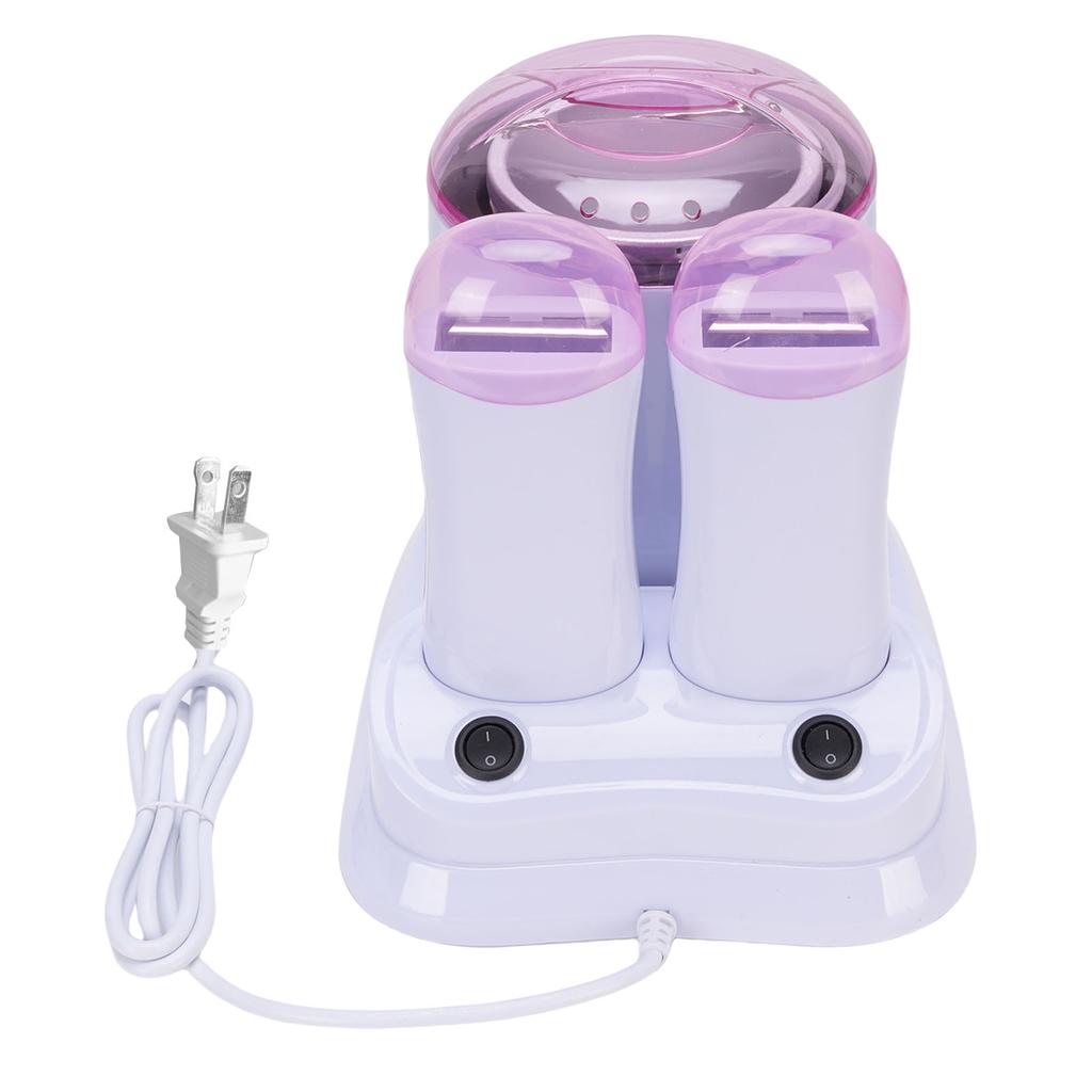 Восконагреватель 3 в 1 Защита от ожогов Роликовый восконагреватель с двойными картриджами 180 Вт для домашнего использования