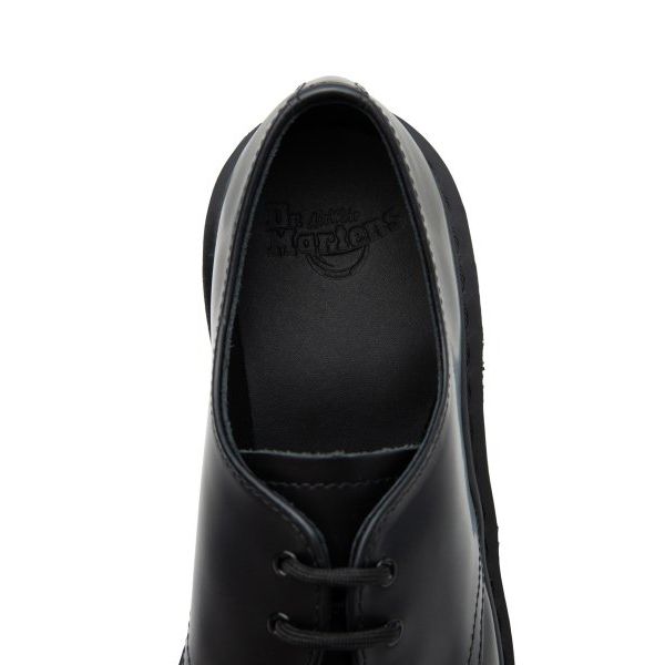 Доктор. Черные оксфорды унисекс Martens 1461 Mono Smooth Leather 14345001