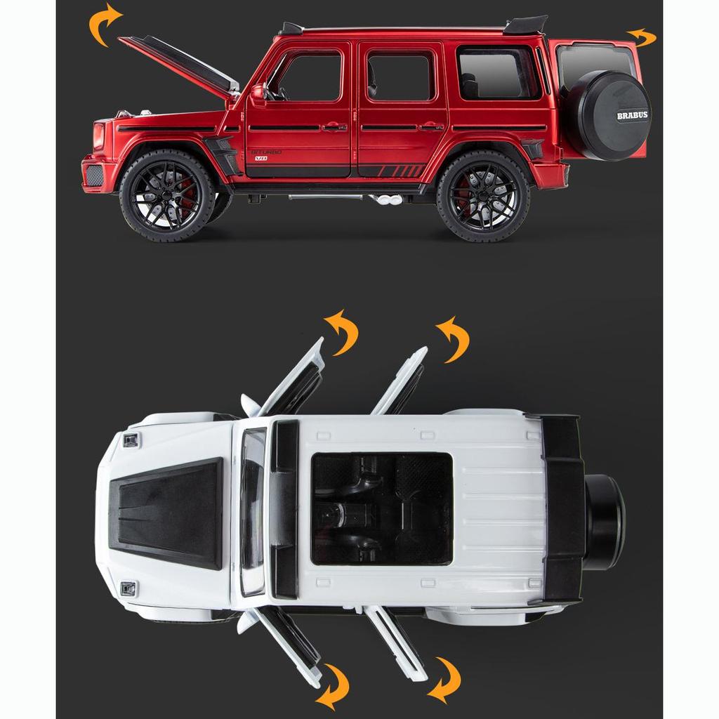 1:22 масштаба Benz G800, литая под давлением модель автомобиля из сплава, игрушечный автомобиль с откатным механизмом со светом и звуком для мальчиков и взрослых, подарок