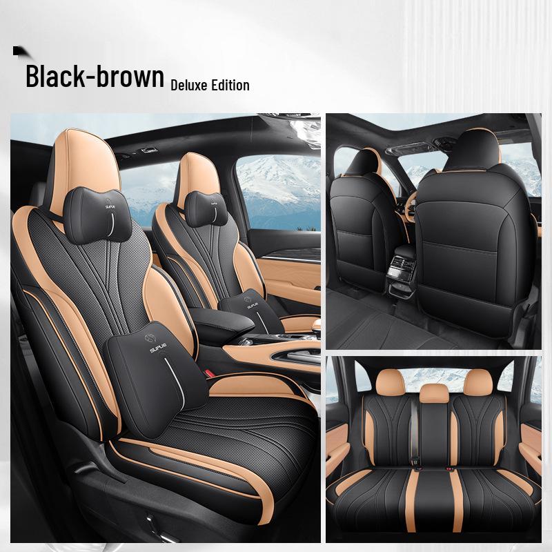 Всесезонная полностью кожаная подушка для сиденья автомобиля для Xingyue L, пятиместная модель