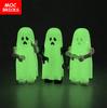 MOC Кубики Светящаяся Голова Волка-Призрака Руки Сердце Модель Фигурка Часть Тела Маленькая Совместимые Образовательные Строительные Блоки Игрушки для Мальчиков
