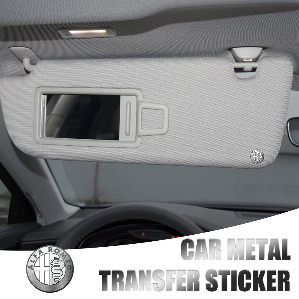 5/10/20pcs Car Interior Dekoration Stickers Car Emblem Decals For Alfa Romeo 159 Mito Giulia Stelvio Giulietta Auto Accessories zw5