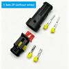 5Sets 1‑6 Pin Automotive Waterproof Electrical Connector Male Female Plug Socket IP68 Car Wire Cable Connector Terminal Kit