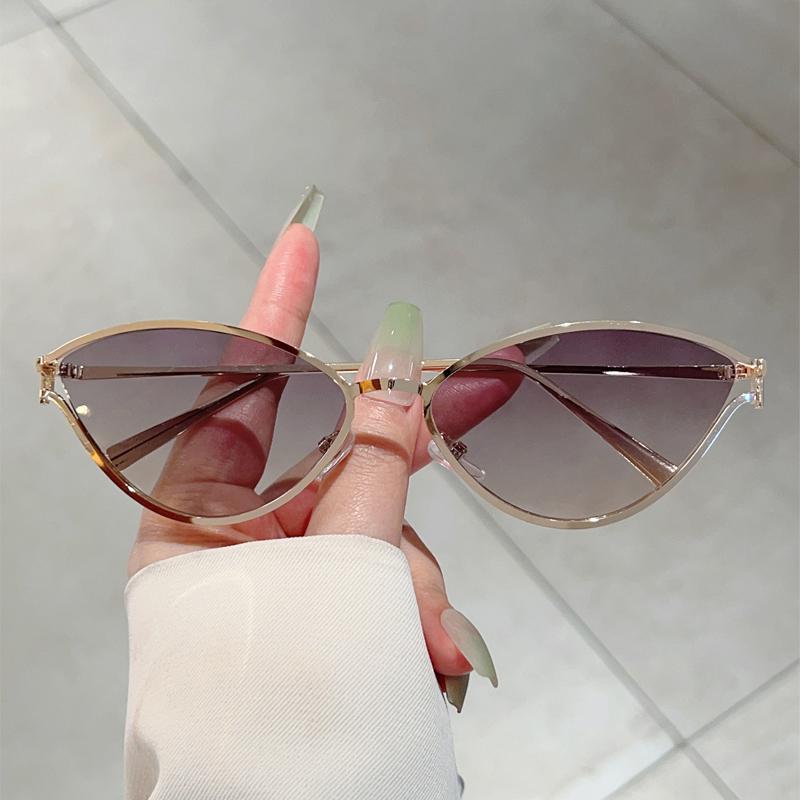 Женские винтажные солнцезащитные очки Новая мода Кошачий глаз Разноцветные Повседневные оттенки Ретро Трендовый Дизайн Роскошного бренда Солнцезащитные очки