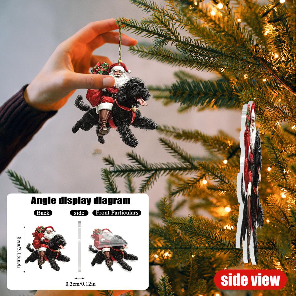 2D Рождественские украшения, Акриловая плоская елка, Домашний декор, Подвеска на елку