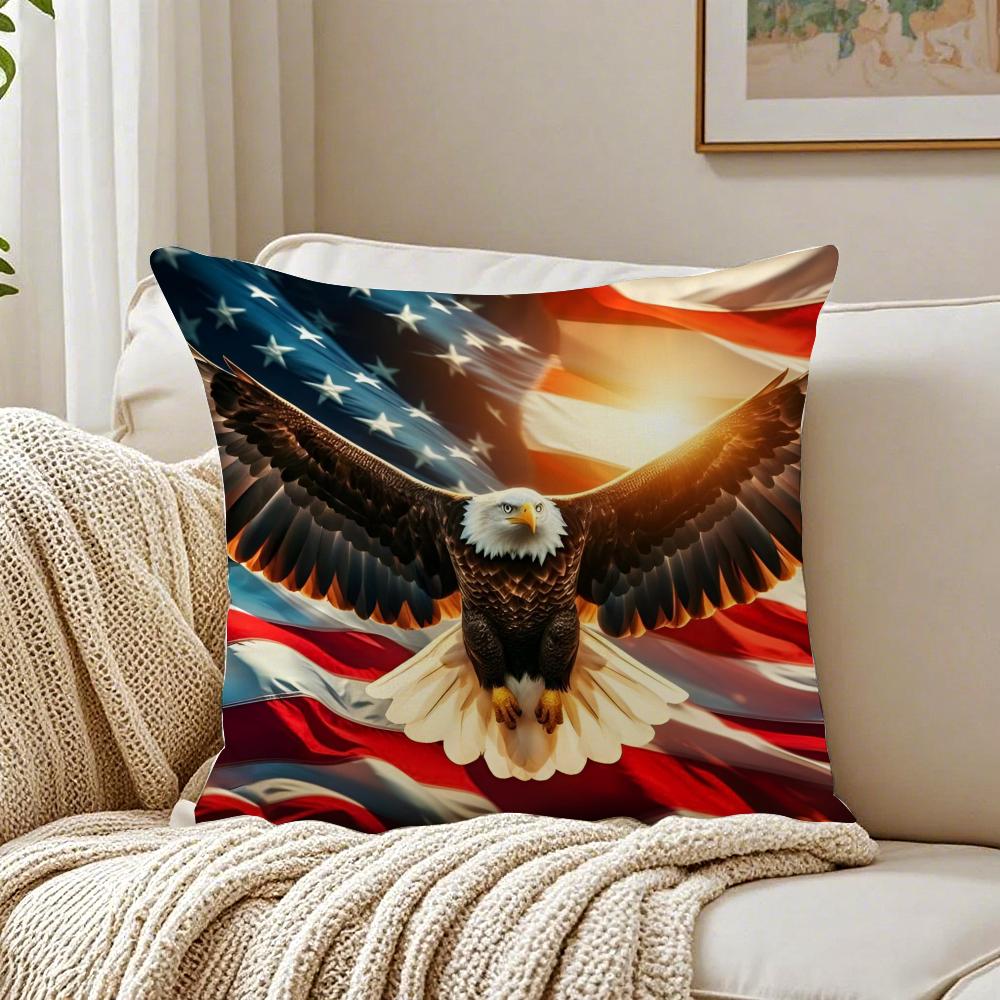 Festive IIndependence DDay Cushion Cover Pillowcase Antidustmite living Room Sofa Decor Cushion Room