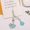Sweet Cool Sparkling Heart Phone Charm Straps Car Keys Hanging Pendants Bag Decoration Lanyard Purse Accessories