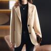 Stylish Women's Double-Faced Wool Coat - Cocoon Shape, Mid-Length, Fall/Winter 2021 Collection