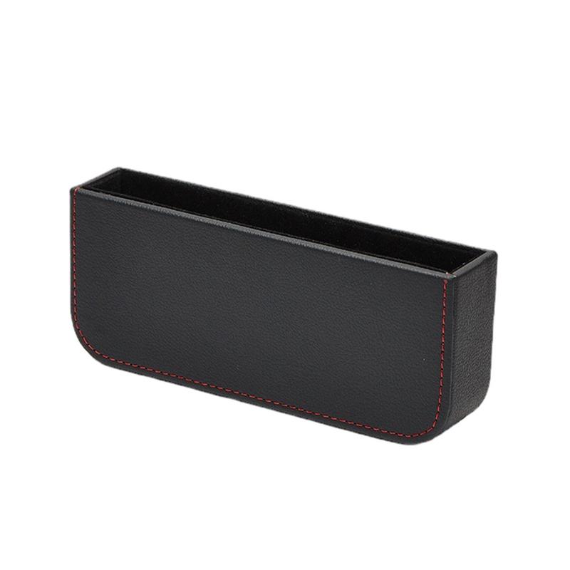 Car Seat Side Pocket Auto Seat Crevice Storage Box PU Leather Car Interior Seat Seam Box Slot Gaps Filling Organizer For Auto