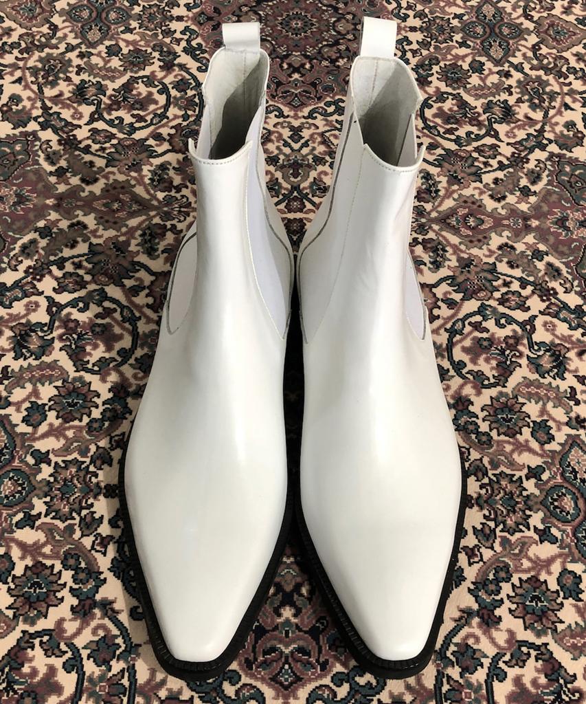 Joenshoe Heritage Chelsea Boots White