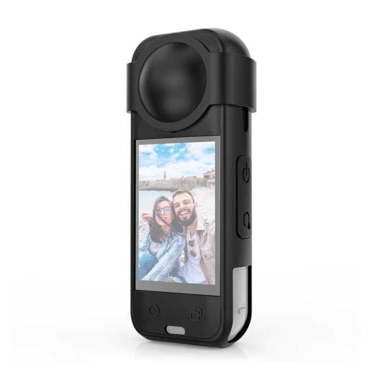 Для Insta360 X5 PULUZ Силиконовый Защитный Чехол с Крышкой для Объектива