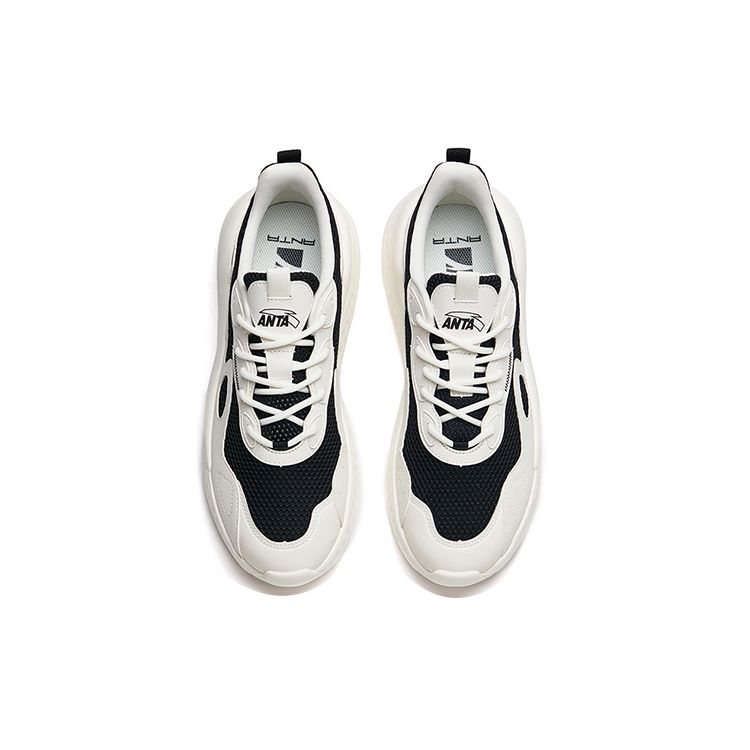 Anta Кроссовки Lifestyle Series Mesh с низким верхом, спортивные, повседневные, мужские, белые, черные 112238869S-2