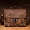 Retro Handbag Leather Briefcase Leather Shoulder Messenger Bag Male Crazy Horse Leather Messenger Bag Cambridge Bag