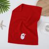 New Year Towel Classic Solid Xmas Tree/Snowman/Santa Claus Embroidery Bath Towel 45x32cm Christmas Hand Towels