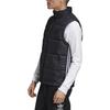 Adidas Originals Logo Print Straight Collar Warm Casual Vest Men Vests Black GE1296
