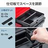 E-Supply Tool Box, Large, 27L Capacity, Small Item Storage, Drawers, Handles, Professional Grade, 56cm Wide, 25kg Weight Capacity (EEX-TBX06T)