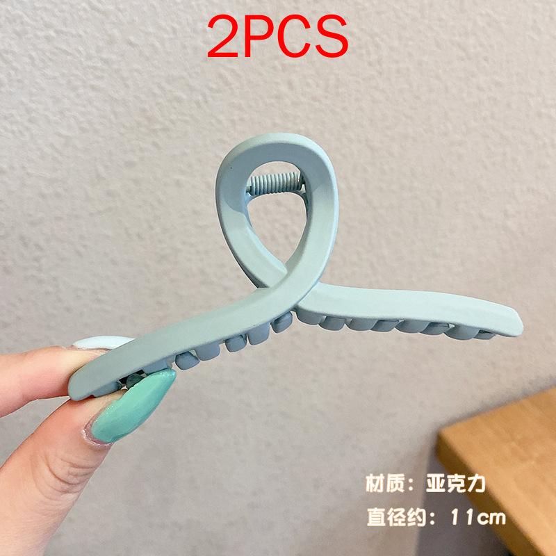 2 шт., комплект головных уборов премиум-класса, новые женские модные зажимы для волос, кофейные, черные, акриловые, большие заколки для волос, зажим для женщин, заколка, аксессуары для волос