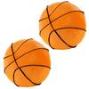 Famimueno Ball Cushion Plush Pillow, Fluffy and Soft, Perfect for Naps, Home Decor, and Gifts (Set of 2 Orange Basketballs)
