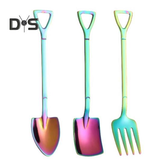 Ложка-лопатка из нержавеющей стали, ложка для мороженого, мини-десертные ложки, креативные формы, кофейная чайная ложка, подарок для кухни, ресторана, вечеринки