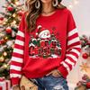 Women's Christmas Print Long Sleeve Top Casual Comfortable Winter Shirt for Holiday