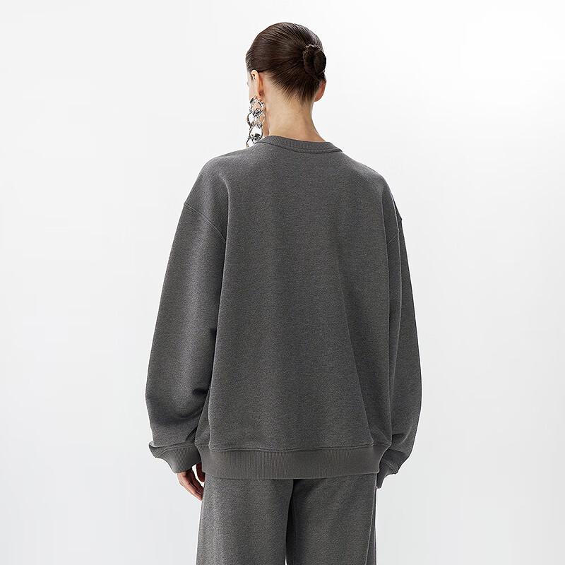 JNBY 2025 Весна Толстовка свободного кроя с круглым вырезом и животным принтом