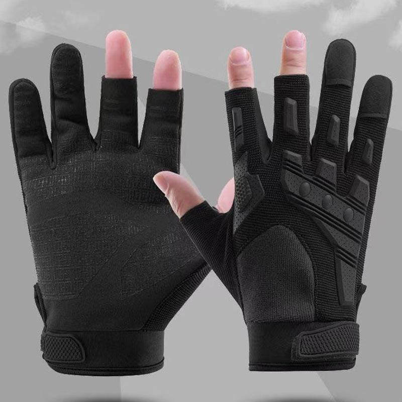Унисекс тактические перчатки с противоскользящим покрытием: Износостойкие, противоударные, спортивные перчатки с сенсорным экраном на всю длину пальцев