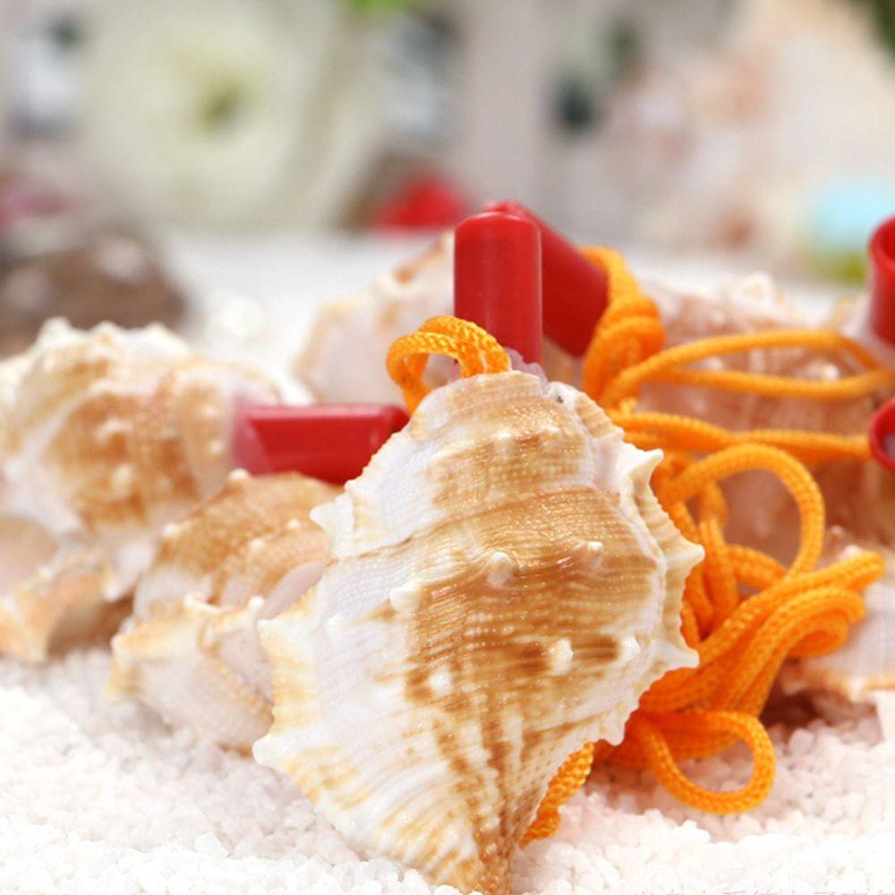 Tourism Necklace Horn Children Creative Kids Shell Shipping Survival Tool Toys Conch Whistle Gift