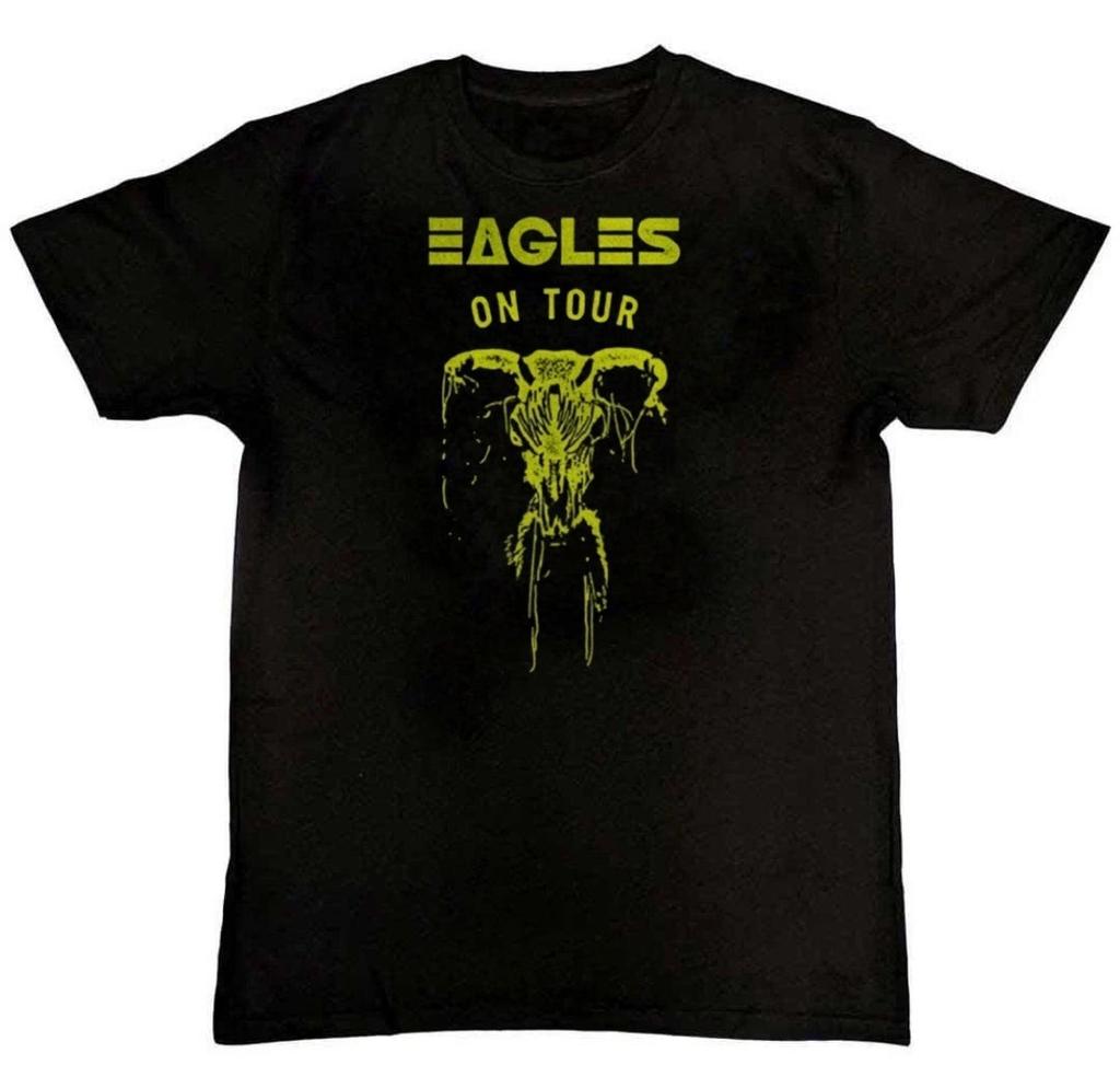 EAGLES ON TOUR SKULL CLASSIC ROCK BAND MUSIC Graphic T-Shirt S-4XL