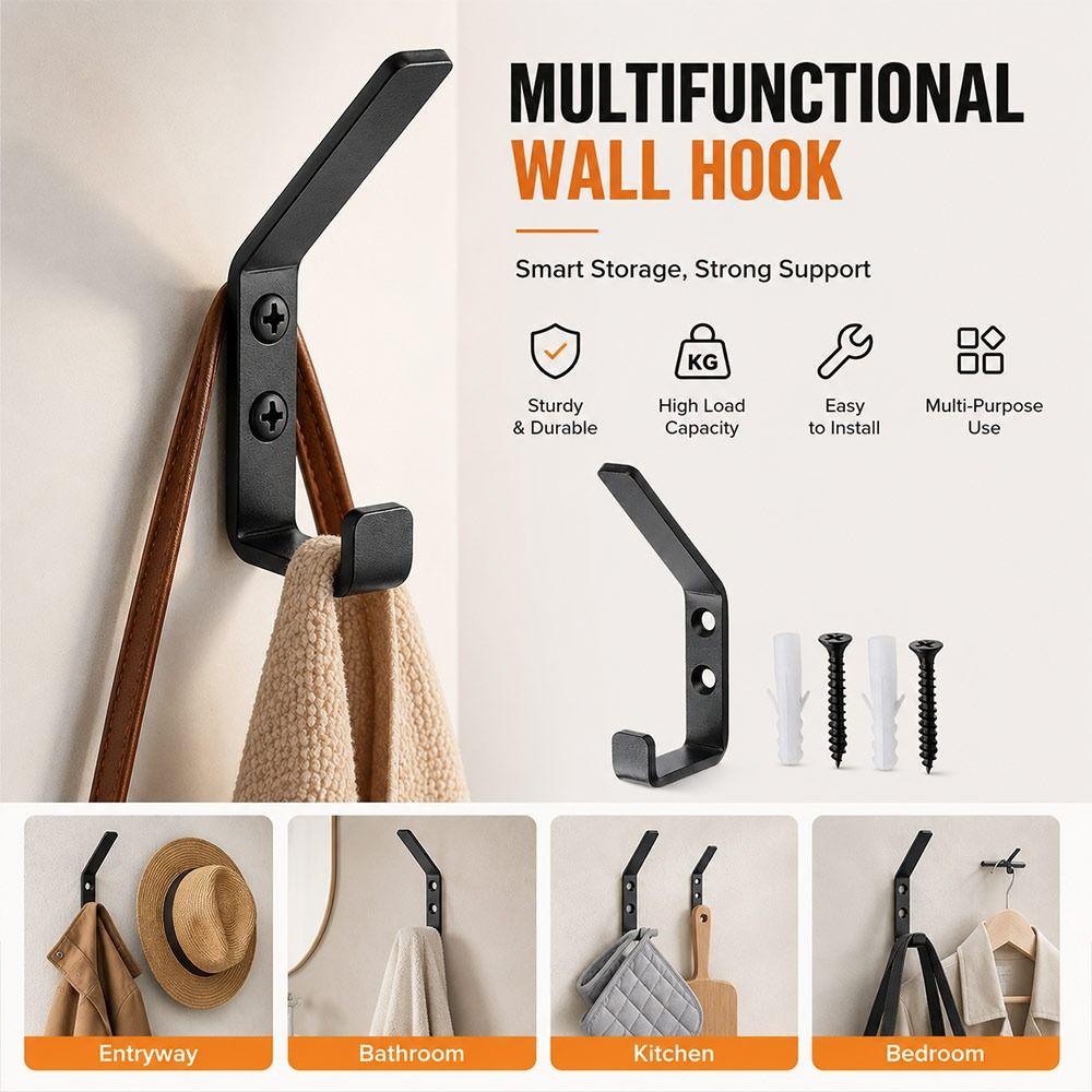 Load Bearing Utility Wall Hooks Rust Resistant Tool Hanging New Skateboard Wall Rack Home Storage