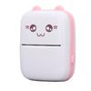 Карманный термопринтер, бесчернильная печатная машина с бумагой для заметок о неправильных вопросах, розовый