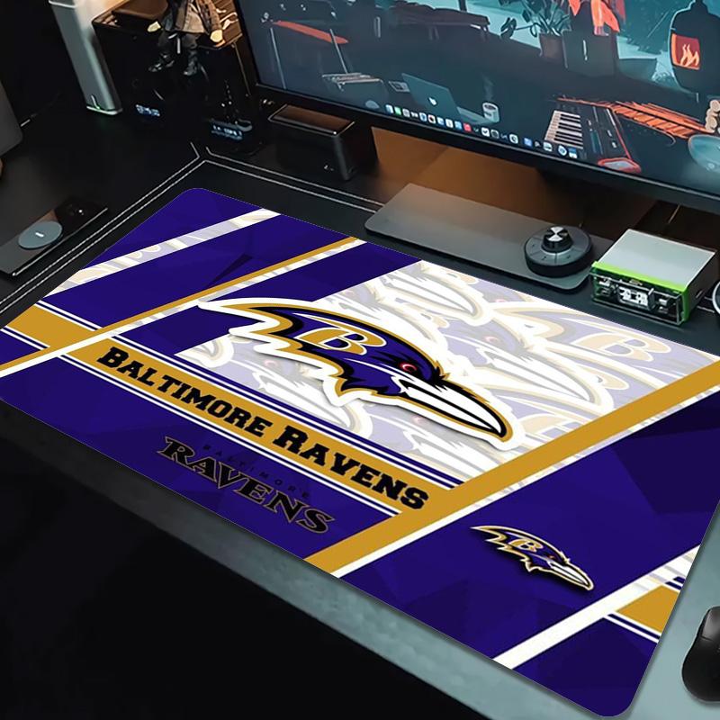 Baltimore Ravens Color Mouse Pad Large Gaming Table Cushion Non-slip Laptop Tablet Big Mousepad XXL Mat Mini PC Playmat With Lock edge