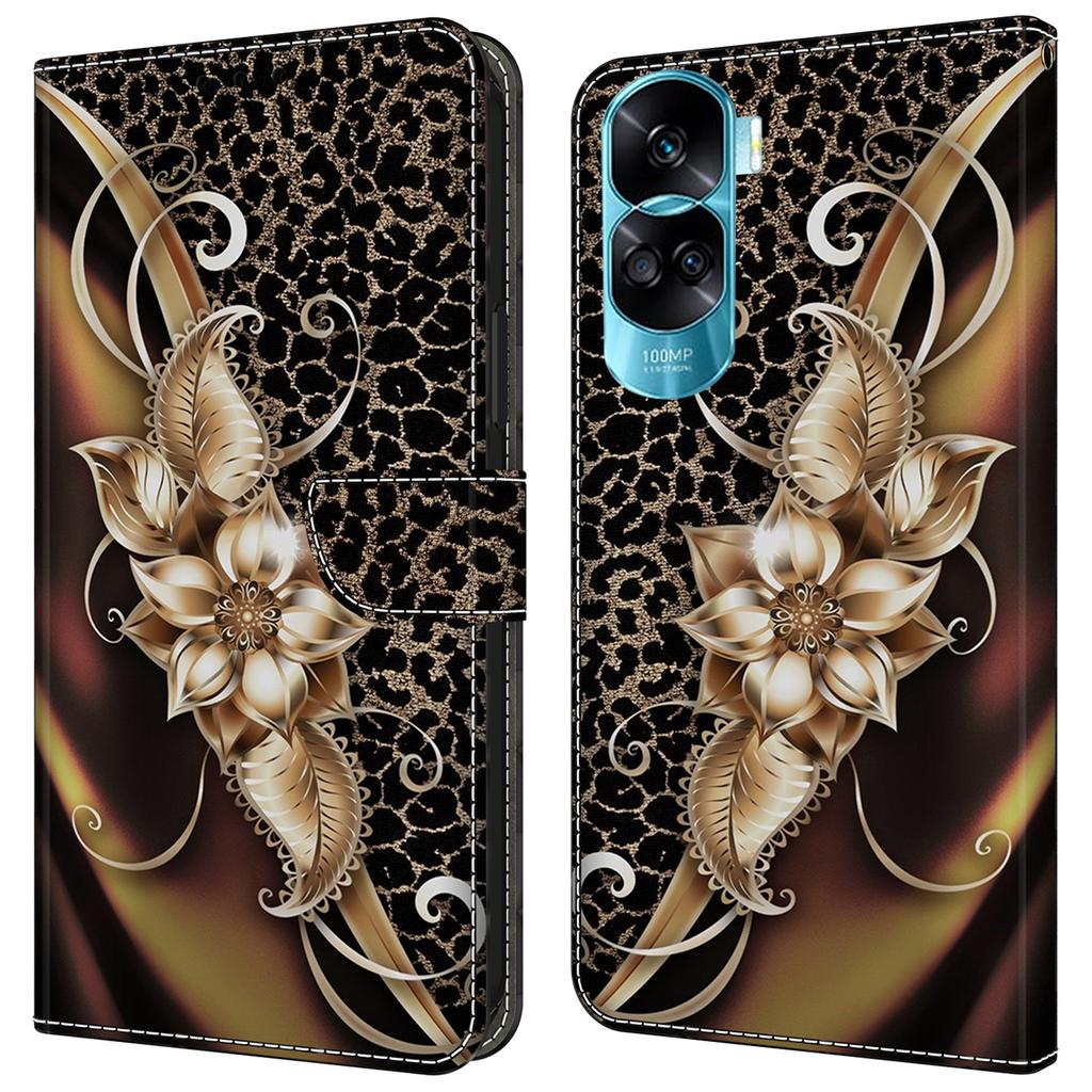 Для Honor 90 Lite 5G/X50i 5G Чехлы Магнитный чехол для телефона Печать с рисунком Кошелек Защита от царапин Чехол для телефона