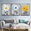 Абстрактные цветы, художественная картина на холсте, современные цветы, пейзажное искусство, постеры и принты, настенная картина для гостиной, домашний декор