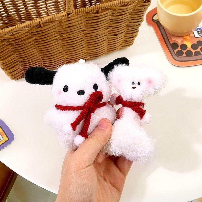 Румяна «Маленькая красная книжечка» Брелок Пача Дог Плюшевая кукла - Милый девичий брелок для сумки в виде сердечка