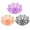 Halloween Spider Web Water Fruit Bowl Basket Candy Basket Halloween Plate Trick Or Treat Decoration Biscuit Packaging Basket