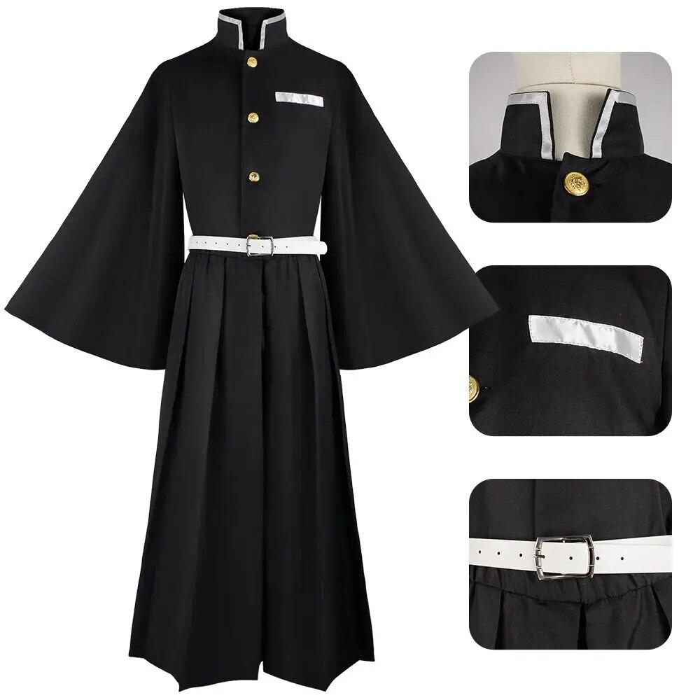 Аниме Demon Slayer Kimetsu No Yaiba Tokitou Muichirou костюмы для косплея Kisatsutai форма парик карнавальный костюм на Хэллоуин