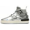 Comfortable Versatile High-Top Sneakers Men Sneakers Silver White 11948098S-2