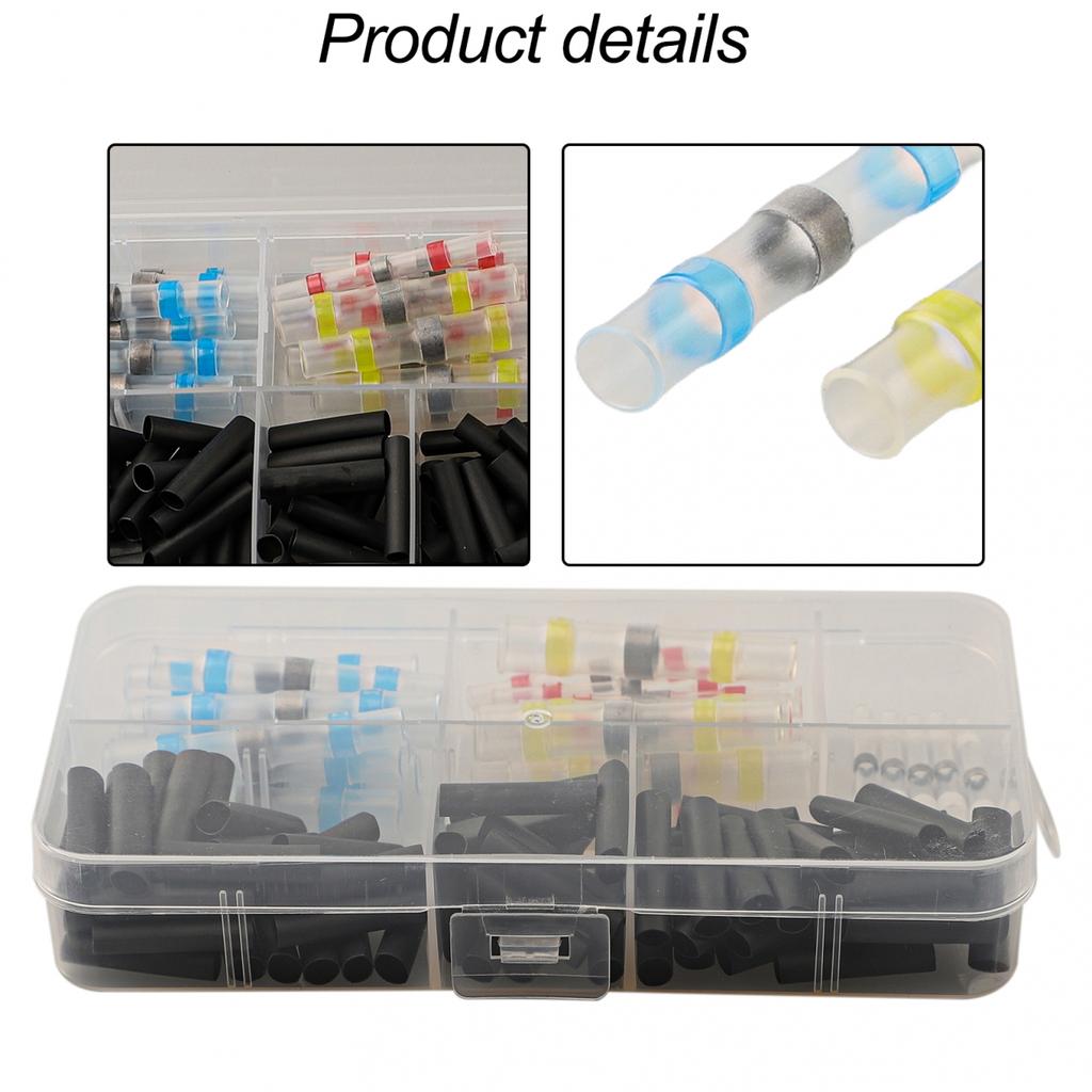 Insulate and Seal Wires Efficiently with 100pcs Heat Shrink Butt Connectors