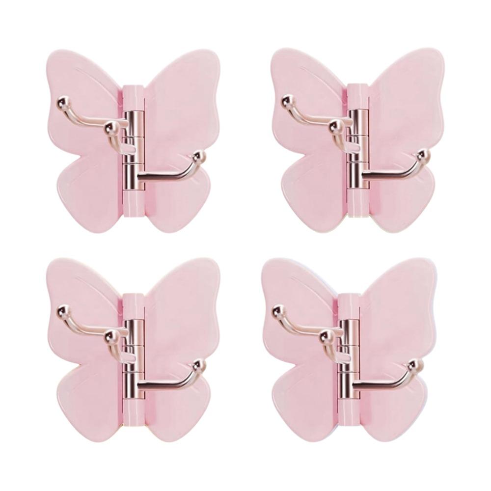 1/4PCS Self Adhesive Rotating Wall Hook Waterproof Adhesive Wall Hook Kitchen Bathroom Storage