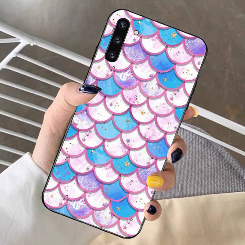 YNDFCNB Mermaid Fish Scale Phone Case for Redmi Note 8 7 9 4 6 Pro Max T X 5A 3 10 Lite Pro