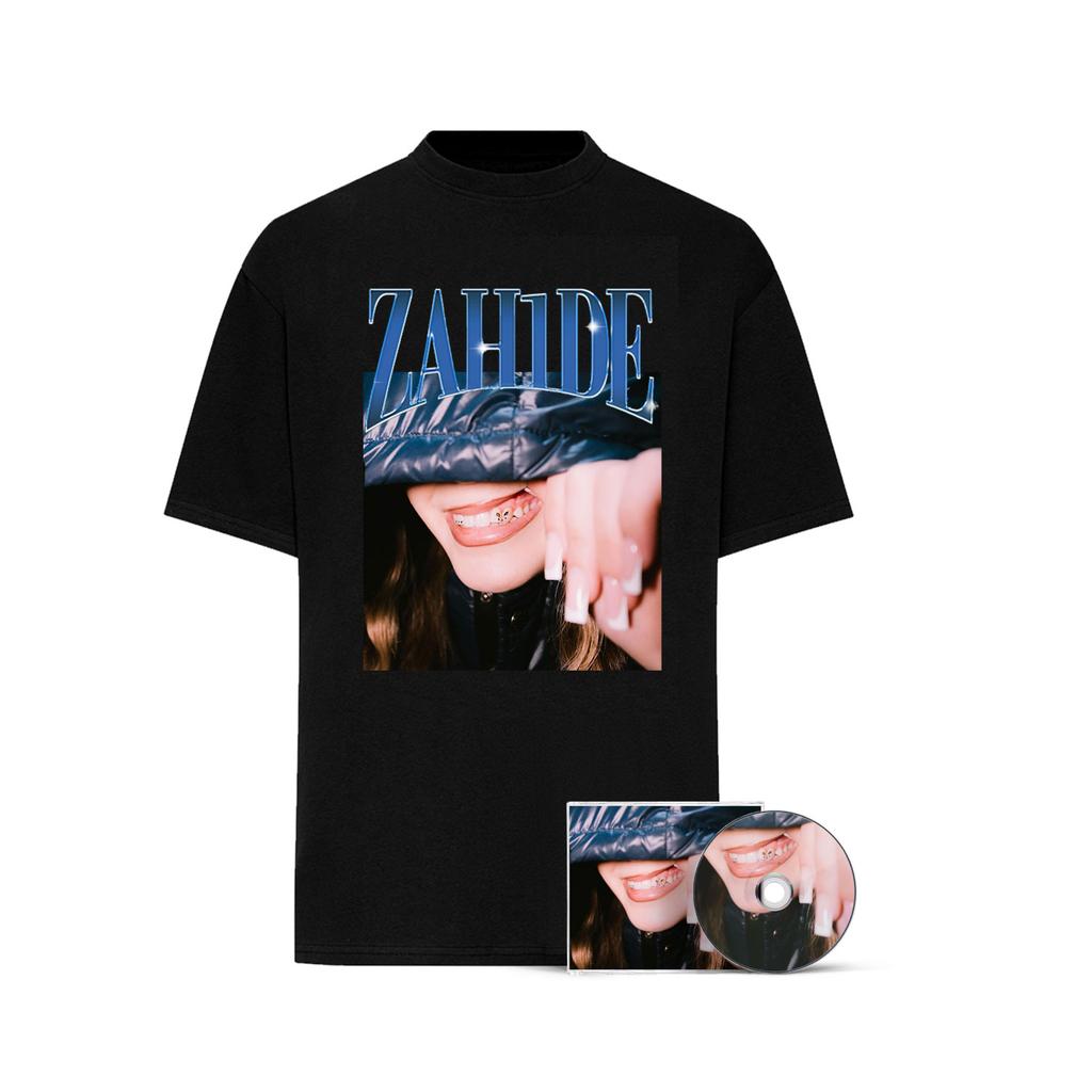 25SS Hip Hop T-shirt Men's Trend Singer Zahide Ins X Same Style Oversized Short Sleeve Harajuku Y2k Tee Merch Men Women T-shirt