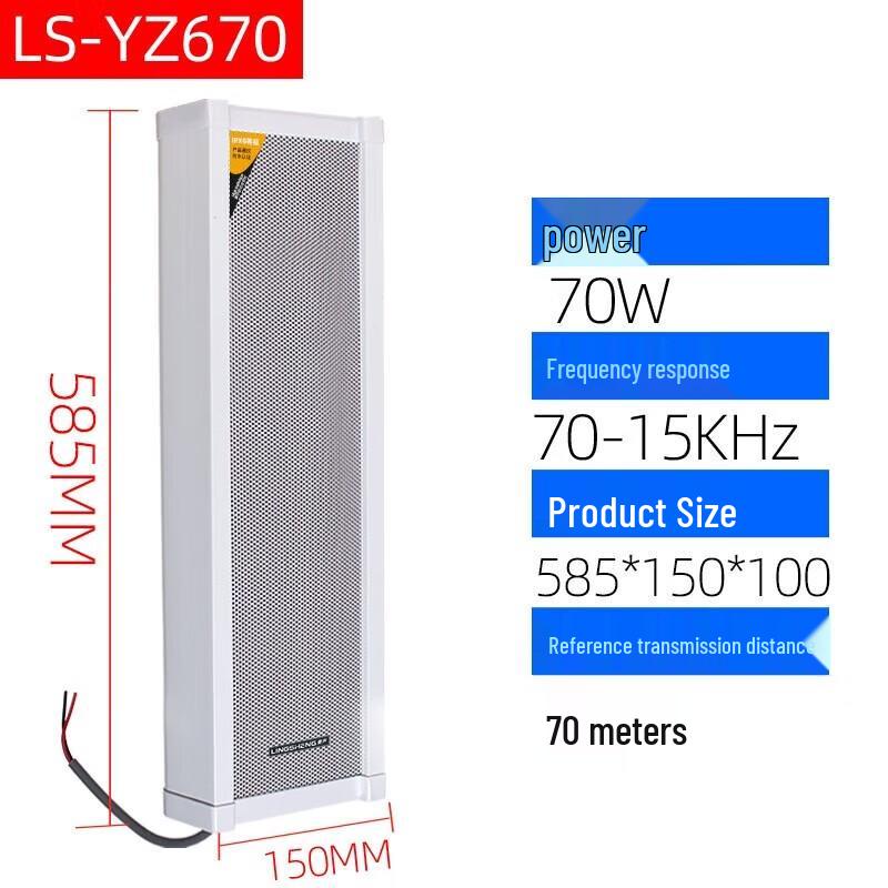 LINGSHENG Outdoor Waterproof PA Speaker System with Amplifier CN plug (adapter included)