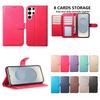 Для Samsung Galaxy A12 A15 A26 S20-S25... Чехол для телефона в стиле кошелька из овечьей кожи, с отделениями для нескольких карт и подставкой, противоударный защитный чехол (10 цветов)