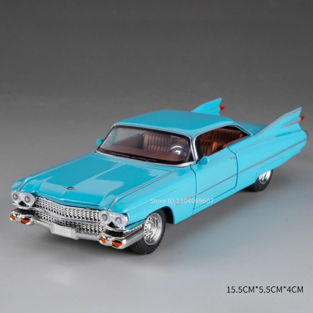 1:32 Eldorado Biarritz S-W140 Модель Игрушка Винтажный Автомобиль Сплав Литье под Давлением Звук Свет Дверь Открывается Оттянуть Назад Миниатюрное Транспортное Средство Подарки для Детей