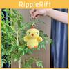 Cute Plush Chicken Keychain Adorable 12cm Soft Short Plush Animal Charm For Couples