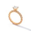 Сертифицированное GRA кольцо с муассанитом 1 карат VVS1 Lab Diamond Solitaire Кольцо для женщин Обручальное кольцо с обещанием ювелирных изделий