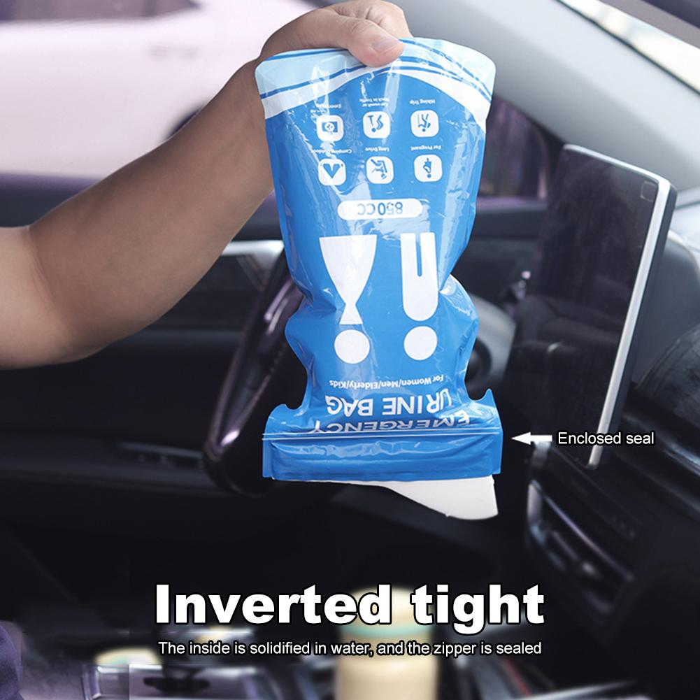 1-30PCS 850ml Outdoor Travel Emergency Portable Car Urinal Vomit Bags Mini Mobile Toilets Unisex Disposable Toilet Bag for Pregn