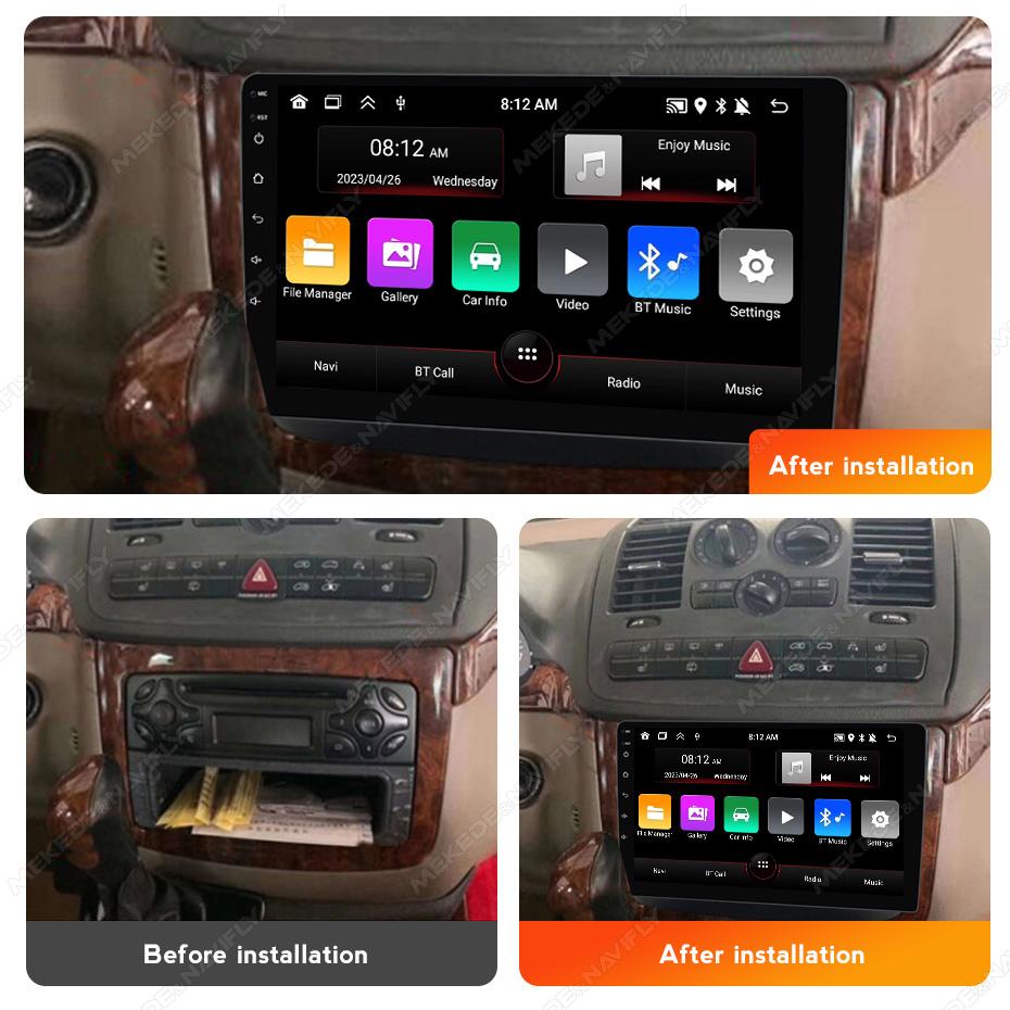 Navifly IPS Android Car Radio Stereo For Mercedes-Benz Vito 2011-2015 Multimedia Player GPS Navigation Carplay Audio NO 2Din Dvd