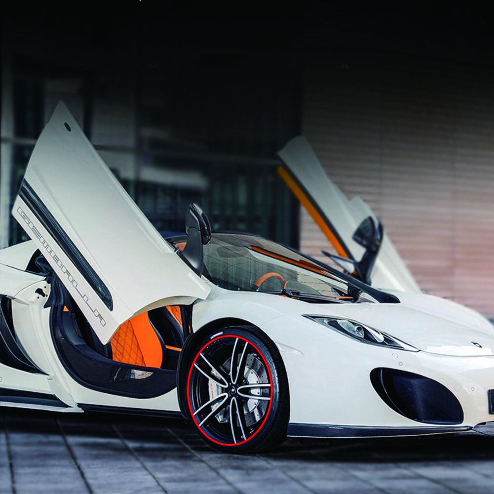 8 м/рулонные лезвия обода автомобиля, цветные защитные диски для колес, декоративная полоса, защита для шин, резиновая накладка, накладка, защита для шин